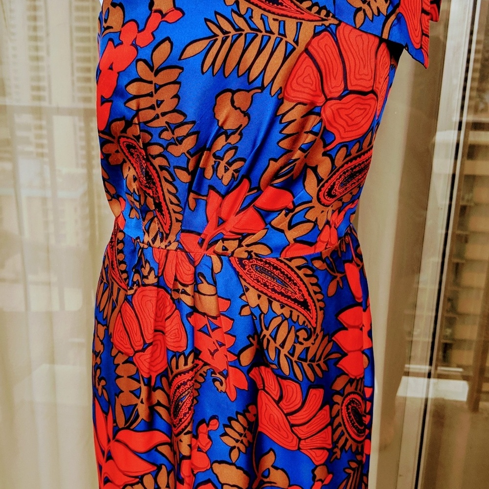 Milly New York One Shoulder Silk Dress - Picture 4 of 8